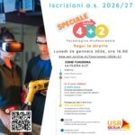 Iscrizioni a.s. 2026/27, Incontro online “Iscrizioni scuola secondaria di secondo grado. Speciale filiera tecnologico – professionale 4+2”